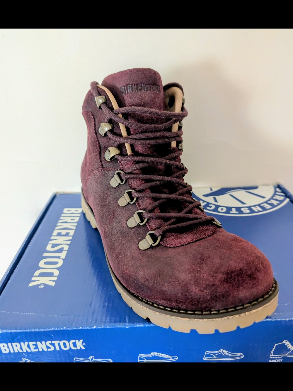 Birkenstock Jackson Burgundy Boot with Black Sole
